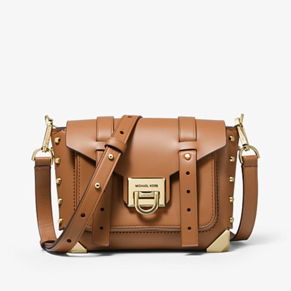 MK Manhattan Small Leather Crossbody Bag